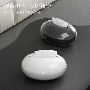 Boîte de rangement de luxe en plastique double couche pour serviettes et mouchoirs, support organisateur en gros - Product Image 3