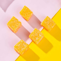 Bonbons gélifiés moelleux à la saveur mangue de haute qualité, délicieux bonbons fruités, friandises, collations