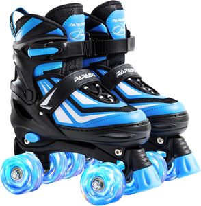 Patines de <span class=keywords><strong>Ruedas</strong></span> Ajustables de Doble Fila para Niños con <span class=keywords><strong>Ruedas</strong></span> Luminosas y Rodamientos ABEC-7 de Buena Calidad de Fábrica PAPAISON en Oferta - Product Image 1