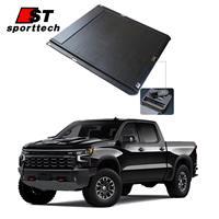 Couverture de benne de camionnette en aluminium personnalisée avec logo, pour GMC Sierra Canyon 2018, benne de 5,8 pieds, accessoires de camionnette