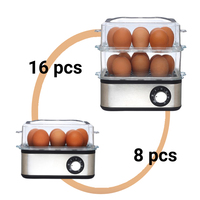 Haute qualité maison Portable Commercial automatique 8 oeufs Mini cuiseur à oeufs Machine électrique chaudière en acier inoxydable rapide cuiseur à oeufs