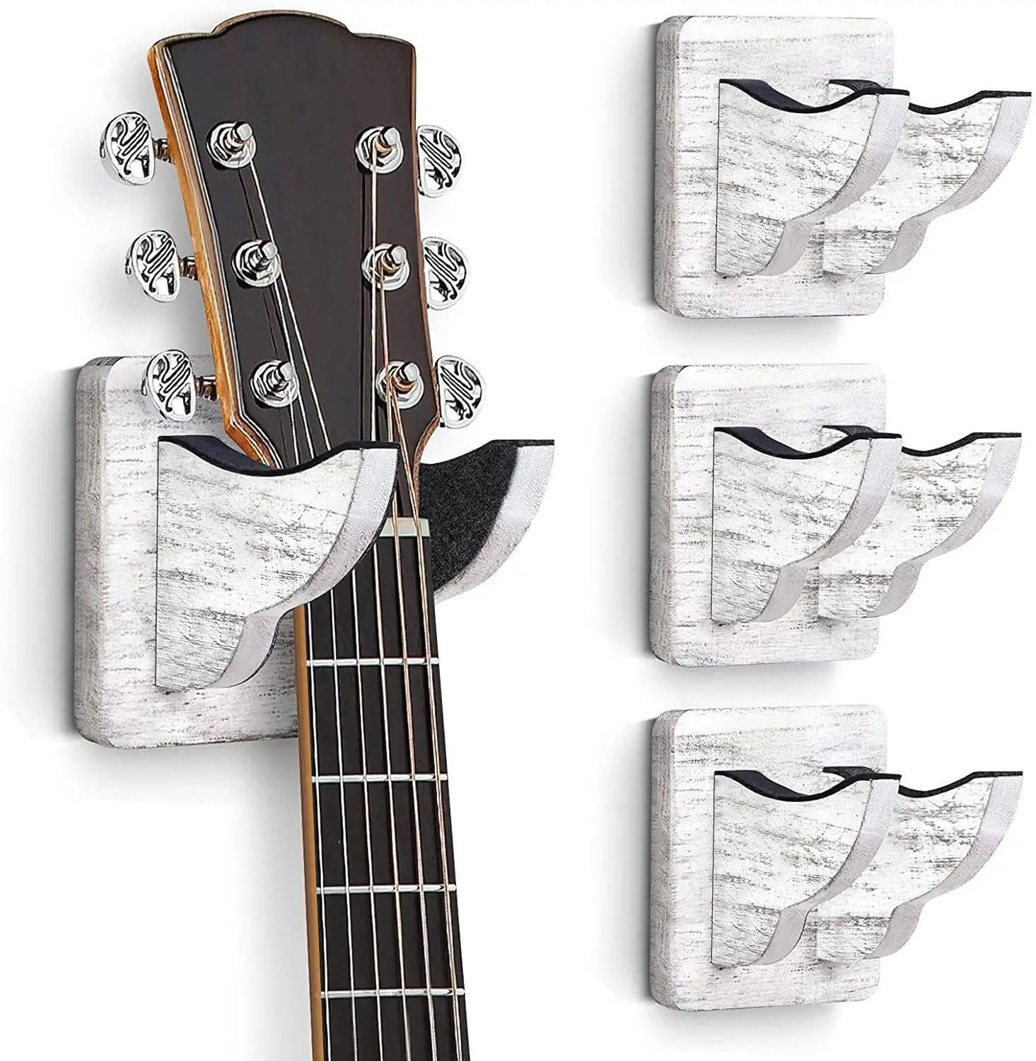Appendiabiti da parete per chitarra, supporto da parete per chitarra r supporto per appendiabiti per Ukulele supporto per appendere in legno per chitarra acustica