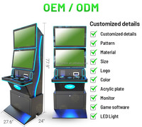 Kabinet Game Arcade Vertikal 27'' dengan Tombol Tekan, Akseptor Uang, dan Kit Mesin Game Skill Berbahan Metal