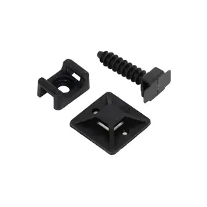 Weihang High quality 20*20mm plastic Cable Tie Mounting Base tm push Tie Mounts