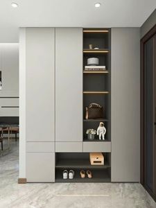 Mueble Zapatero de Madera Maciza de Tamaño Personalizado, Diseño Moderno para Sala de Estar, Decoración Ecológica para el Hogar - Product Image 2