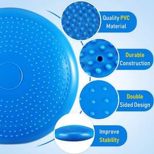 Bola semicircular de masaje Premium, terapia muscular de pie de tejido profundo, bote inflable de PVC para masaje de pies, bola Durian de media punta - Product Image 1