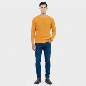 Pulls pour hommes en tricot col V et col rond, décontractés, personnalisés en cachemire, collection 2026 - Product Image 1