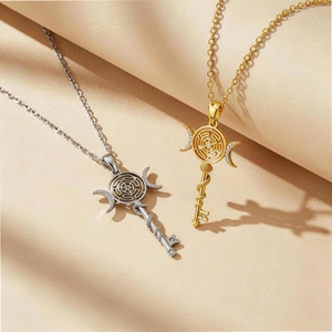 Collier pendentif serpent en <span class=keywords><strong>laiton</strong></span> plaqué or, vente en gros d'usine, bijoux de mode, articles en vrac pour la <span class=keywords><strong>revente</strong></span> professionnelle - Product Image 2