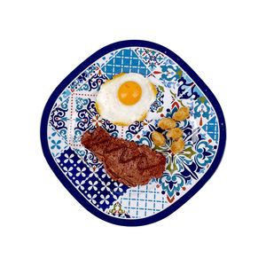 <span class=keywords><strong>Vajilla</strong></span> cuadrada de <span class=keywords><strong>melamina</strong></span> para restaurante de comida rápida comercial Plato de cena de plástico <span class=keywords><strong>antideslizante</strong></span> multicolor - Product Image 6