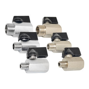 Chrome Plated Manual Brass Mini <b>Ball</b> <b>Valve</b> BSP NPT Thread <b>Ball</b> <b>Valve</b> 3/8 1/4 Inch Mini Brass <b>Ball</b> <b>Valve</b> - Product Image 1