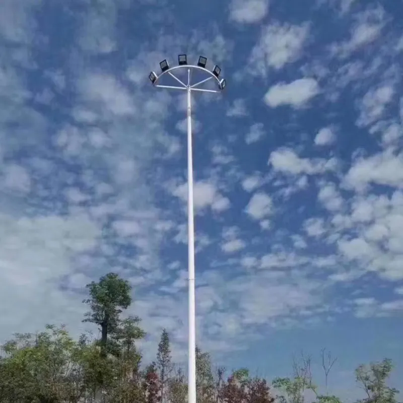 Personalizado 15M 20 metros 30m poste de mástil alto fabricante profesional de postes de mástil alto galvanizado
