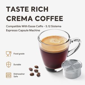 Cápsulas de Café Reutilizables para Cafetera Essse - Cápsulas Vacías Reutilizables para Máquina de Espresso Siste Ma S.12 - Product Image 5