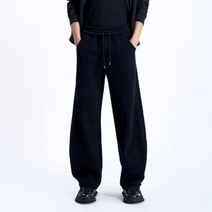 Pantalones casuales para hombres, pantalones elásticos de cintura alta, lona ligera, patrón recto, Parte delantera plana, tipo de cintura media - Product Image 4