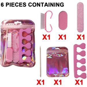 Complete <b>nail</b> art tool <b>kit</b>, <b>nail</b> sanding strips, mini <b>nail</b> filing set, double-sided manicure, buffing, and horn brush - Product Image 5