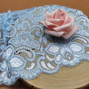 <span class=keywords><strong>Prix</strong></span> compétitif 18cm <span class=keywords><strong>Chantilly</strong></span> Tricoté Élastique Nylon Spandex Dentelle pour Robe de Mariée - Product Image 6