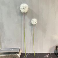 Arrangement floral de salle de mariage H-748 fleurs décoratives Faux blanc géant belle fleur de pissenlit artificielle