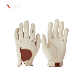 Gants de golf avec logo personnalisé pour hommes, nouveau matériau en cuir de mouton doux et respirant pour le sport, style confortable - Product Image 1