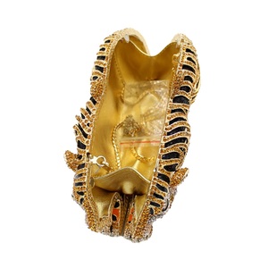 Women Cool Tiger Evening Bag Luxurious Rhinestone <b>Clutch</b> Purse Crystal Shoulder Bag for Entertainment Activities - Product Image 3