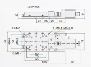 Con lăn chéo chính xác cơ giới giai đoạn dịch tuyến tính nhỏ gọn dễ dàng tích hợp giai đoạn dịch cơ giới quang học - Product Image 6
