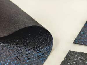 Vendita calda su misura in pelle sintetica coccodrillo nero lucido materiale PU con finitura argento ideale per ballerini - Product Image 5