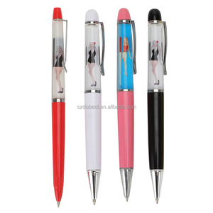 Stylo gel créatif et adorable à liquide flottant, cadeau promotionnel en plastique, stylo gel à paillettes mignon, stylos gel Kawaii à paillettes - Product Image 1