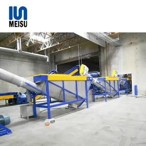 Hot Waste Plastic Crushing PE PC-ABS Cleaning Recycling Production Line for Pet Bottles Washed and Dryed