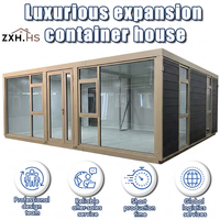Maison préfabriquée en conteneur pliable de 40 pieds à 2 étages, 4 chambres, 3 salles de bain, villa modulaire de luxe, fabrication directe en Chine, OEM