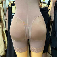 Faja colombienne sculptante intégrale couleur unie avec bretelles réglables, contrôle du ventre, vêtement de compression amincissant