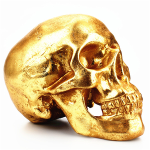 OEM खोपड़ी सूअर का बच्चा बैंक राल मानव सिर सजावटी गहने, सूअर का बच्चा बैंक पैसे बचाने के लिए बच्चों के लिए बक्से, पशु बच्चों सूअर का बच्चा बैंक पैसा बॉक्स - Product Image 4