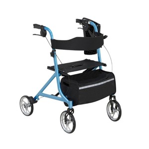 KJT931 Senior Mobility <b>Cart</b> Aluminum Alloy <b>Foldable</b> With Tray 5kg Capacity For Elderly Shopping Use - Product Image 2