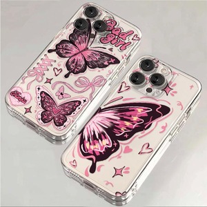 Bowknot <span class=keywords><strong>rosa</strong></span> con stampa a farfalla Shockproof Space TPU custodia per telefono cellulare per <span class=keywords><strong>Iphone</strong></span> 8 X Xr Xs 11 12 <span class=keywords><strong>13</strong></span> 14 15 16 17 <span class=keywords><strong>Pro</strong></span> <span class=keywords><strong>Max</strong></span> - Product Image 2