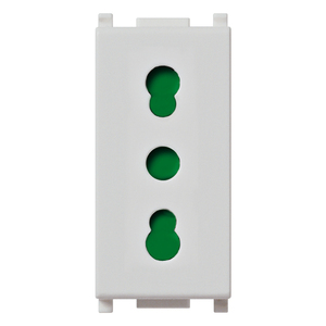 ปลั๊กไฟ 2P+T 16A P17/11 สีเงิน 4.1x2.8x5.3 ซม. - Product Image 1