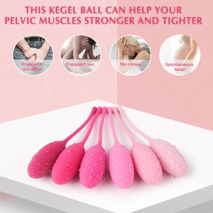 Weiche Silikon-<span class=keywords><strong>Kegel</strong></span>-Übungskugeln Smart Ben Wa Ball <span class=keywords><strong>Kegel</strong></span>-Bälle mit Vibrationsfunktion - Product Image 5
