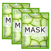 Vente populaire concombre fruité masque facial bio rafraîchissant fort hydratant éclaircissant ferme réparateur soins du visage pour unisexe