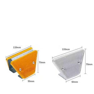Delineateur routier en PVC et aluminium, réflecteur prismatique haute intensité, facilement assemblable, marqueurs routiers, garde-corps d'autoroute - Product Image 2