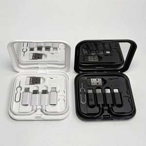 Custom Logo Screen <b>Printing</b> Multi-function 6-in-1 Smart Adapter Card Storage <b>USB</b> Charging <b>Cable</b> Kit - Product Image 4