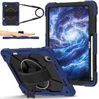 Étui robuste WESOROL pour Lenovo Xiaoxin Pro 13 Pro GT 13 Idea Tab Pro Gen 2 TB390 360 avec support, bandoulière et porte-stylo, noir marine