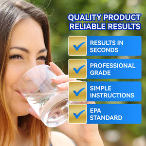 <span class=keywords><strong>Kit</strong></span> tout-en-un de bandelettes de <span class=keywords><strong>test</strong></span> d'eau pour la maison 16 tests uniques, y compris <span class=keywords><strong>pH</strong></span> Manuel 99.9% Précision Garantie 2 ans - Product Image 6