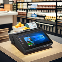 Système de Caisse Enregistreuse de Comptoir TPV Professionnel 11,6 Pouces sous Windows 10 Pro avec Imprimante, Scanner, Lecteur MSR, RFID et Options de Batterie