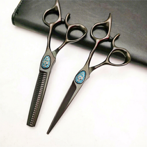 Hot Selling Right-Handed Precision Japanese Professional 4Cr13 Stainless Steel Double Barber <b>Thinning</b> Hair Scissors Beauty - Product Image 1
