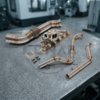 Ecnal für BMW Gen1 B58 F20 M140 F22 240i F30 340i F32 440i SS304 T4 Interface Single Turbo Abgaskrümmer-Kit