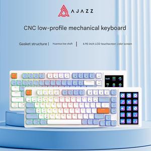 <span class=keywords><strong>Ajazz</strong></span> akp815 81 Phím Cấu Hình Thấp Chuyển Đổi Mỏng Mỏng Có Dây RGB Bàn Phím Cơ Khí Với Màn Hình Màu LCD Màn Hình - Product Image 4