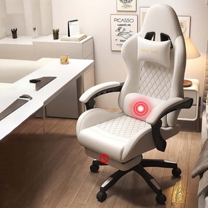 Luxury High-Back Ergonomic Gaming <strong>Chair</strong> with Footrest Modern <strong>Leather</strong> Design Extendable <strong>Swivel</strong> Function - Product Image 5