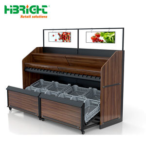 Multicouches grande capacité mur côté gondole supermarché fruits légumes étagère présentoir commodité supports - Product Image 3