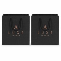 Sacs cadeaux recyclables de luxe personnalisés pour boutiques, avec ruban laminé pour marques de vêtements, sacs en papier avec votre propre logo