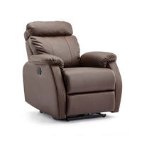 Fauteuil inclinable électrique en cuir PU avec télécommande, canapé inclinable électrique pour salon, siège individuel