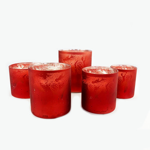 Barattolo <span class=keywords><strong>di</strong></span> candela profumato barattolo <span class=keywords><strong>di</strong></span> <span class=keywords><strong>vetro</strong></span> per candele <span class=keywords><strong>di</strong></span> colore rosso effetto coriandoli <span class=keywords><strong>di</strong></span> natale - Product Image 2