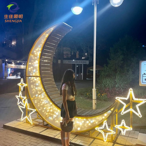 VENTA CALIENTE Luces LED 3D con Forma de Silla de <span class=keywords><strong>Luna</strong></span> para Halloween, Navidad y Bodas, Impermeables IP65 para Jardín, Parque y Paisaje 2025 - Product Image 5