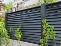 Porte de clôture commerciale en aluminium de sécurité porte privée d'arrière-cour en aluminium nouvelle conception de porte de style en aluminium pour la maison