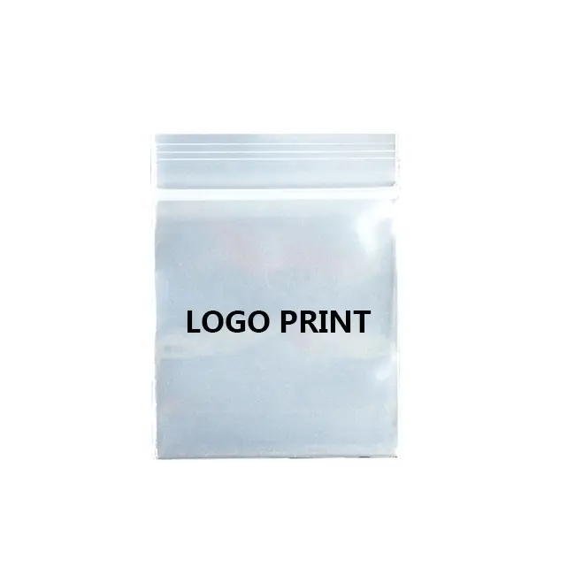 Custom Goedkope Logo Print Zip Lock Stijl Oorbel Armband Verpakking Rits Zak Kleine Plastic Jewelry Bag